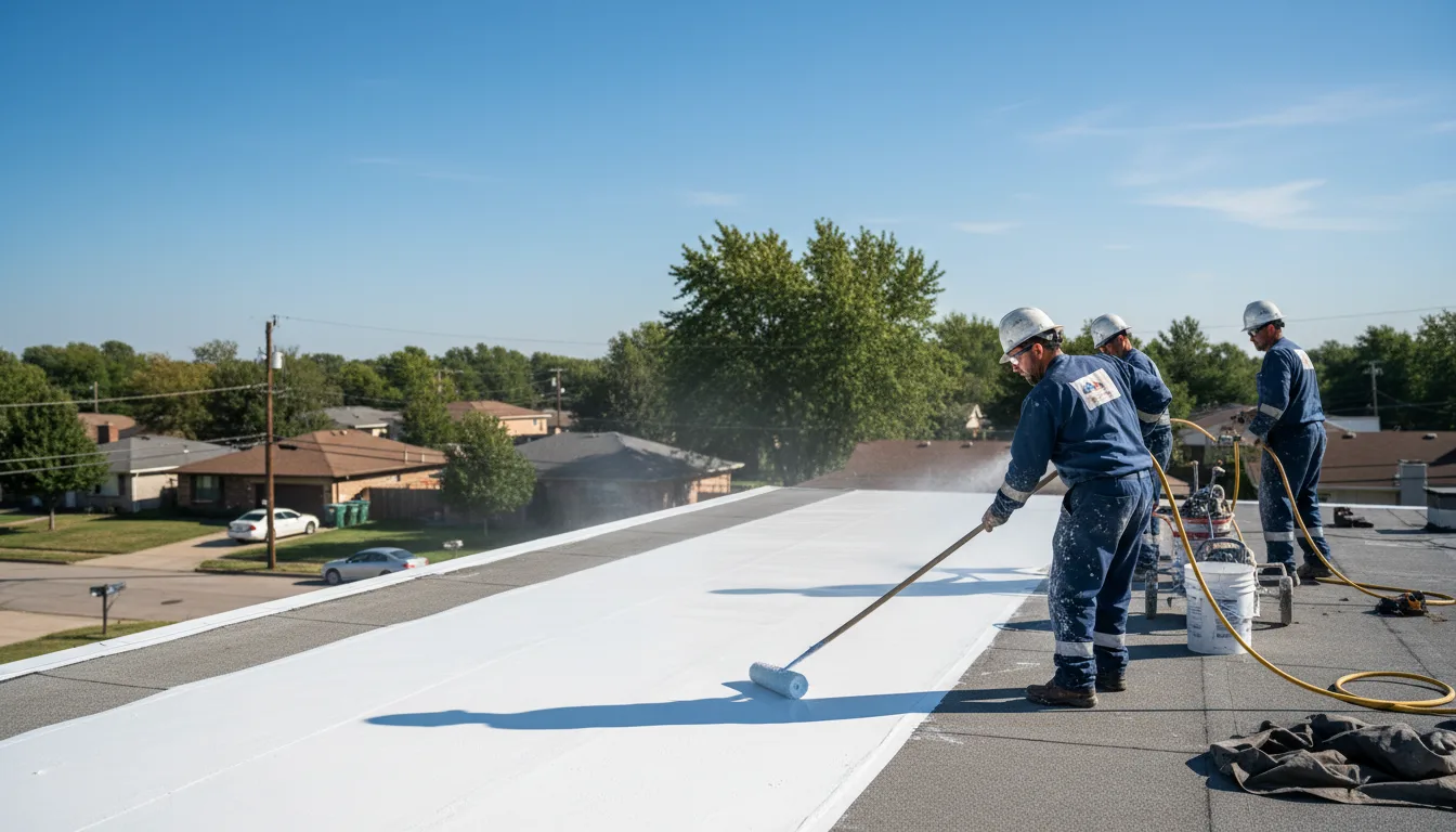 Commercial roof coating in Haysville, KS near me